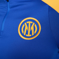 Nike Inter Milan Strike Trainingspak 1/4-Zip 2024-2025 Blauw Donkerblauw Goud