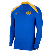 Nike Inter Milan Strike Trainingspak 1/4-Zip 2024-2025 Blauw Donkerblauw Goud