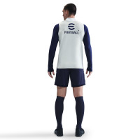 Nike Inter Milan Strike Training Top 1/4-Zip 2025-2026 Light Grey Dark Blue White