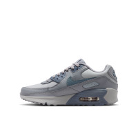 Nike Air Max 90 Leather Sneakers Kids Grey Blue