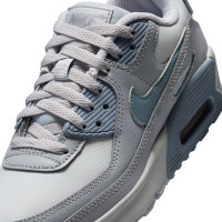 Nike Air Max 90 Leather Sneakers Kids Grey Blue