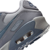 Nike Air Max 90 Leather Sneakers Kids Grey Blue