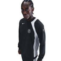 Nike Chelsea Total 90 Crew Woven Trainingspak 2025-2026 Zwart Wit