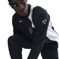 Nike Chelsea Total 90 Crew Woven Trainingspak 2025-2026 Zwart Wit