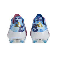 adidas F50 BAPE Elite Gras Voetbalschoenen (FG) Roze Wit Blauw