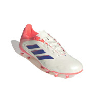 adidas Copa Pure III League Grass/Artificial Grass Football Boots (MG) Off White Blue Pink