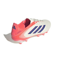 adidas Copa Pure III League Grass/Artificial Grass Football Boots (MG) Off White Blue Pink