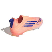 adidas F50 Elite Laceless Grass Football Boots (FG) Kids Orange Blue White