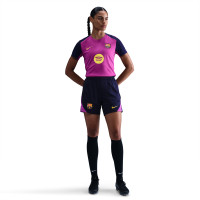 Nike FC Barcelona Strike Trainingsbroekje 2025-2026 Dames Donkerblauw Felpaars Goud