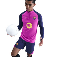 Nike FC Barcelona Strike Training sweater 1/4-Zip 2025-2026 Bright Purple Dark Blue Gold