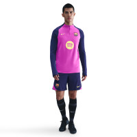 Nike FC Barcelona Strike Training sweater 1/4-Zip 2025-2026 Bright Purple Dark Blue Gold