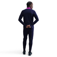 Nike FC Barcelona Strike Trainingspak 1/4-Zip 2025-2026 Donkerblauw Felpaars Goud