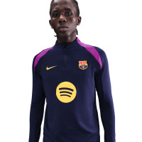 Nike FC Barcelona Strike Trainingspak 1/4-Zip 2025-2026 Donkerblauw Felpaars Goud