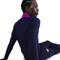Nike FC Barcelona Strike Trainingspak 1/4-Zip 2025-2026 Donkerblauw Felpaars Goud