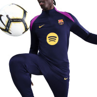 Nike FC Barcelona Strike Training sweater 1/4-Zip 2025-2026 Dark Blue Bright Purple Gold