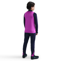 Nike FC Barcelona Strike Trainingstrui 1/4-Zip 2025-2026 Kids Felpaars Donkerblauw Goud