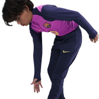 Nike FC Barcelona Strike Trainingsbroek 2025-2026 Kids Donkerblauw Goud