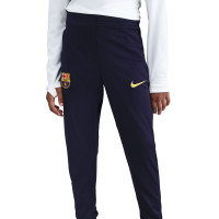 Nike FC Barcelona Strike Trainingspak Full-Zip 2025-2026 Kids Felpaars Donkerblauw Goud