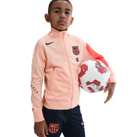Nike FC Barcelona Strike Trainingspak Full-Zip 2025-2026 Kids Oranje Donkerblauw