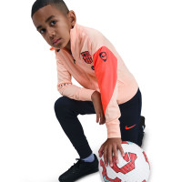 Nike FC Barcelona Strike Trainingspak Full-Zip 2025-2026 Kids Oranje Donkerblauw