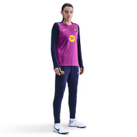 Nike FC Barcelona Strike Training sweater 1/4-Zip 2025-2026 Women's Bright Purple Dark Blue Gold