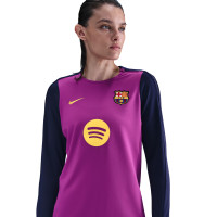 Nike FC Barcelona Strike Training sweater 1/4-Zip 2025-2026 Women's Bright Purple Dark Blue Gold