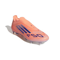 adidas F50 Elite Veterloze IJzeren-Nop Voetbalschoenen (SG) Oranje Blauw Wit