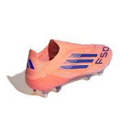 adidas F50 Elite Veterloze IJzeren-Nop Voetbalschoenen (SG) Oranje Blauw Wit