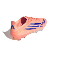 adidas F50 Pro Gras Voetbalschoenen (FG) Oranje Blauw Wit