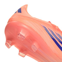adidas F50 Pro Gras Voetbalschoenen (FG) Oranje Blauw Wit