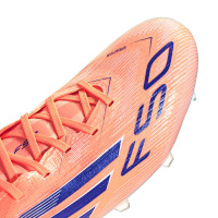 adidas F50 Pro Gras Voetbalschoenen (FG) Oranje Blauw Wit