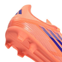 adidas F50 League Grass/Artificial Grass Football Boots (MG) Kids Orange Blue White