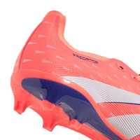 adidas Predator League FT Gras / Kunstgras Voetbalschoenen (MG) Oranje Wit Blauw
