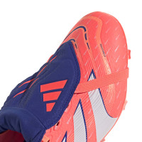 adidas Predator League FT Gras / Kunstgras Voetbalschoenen (MG) Oranje Wit Blauw