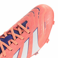 adidas Predator League Grass/Artificial Grass Football Boots (MG) Kids Orange White Blue