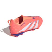 adidas Predator League Laceless Grass/Artificial Grass Football Boots (MG) Kids Orange White Blue