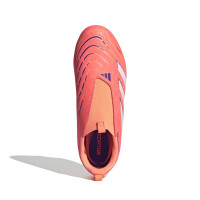 adidas Predator League Laceless Grass/Artificial Grass Football Boots (MG) Kids Orange White Blue
