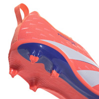 adidas Predator League Laceless Grass/Artificial Grass Football Boots (MG) Kids Orange White Blue
