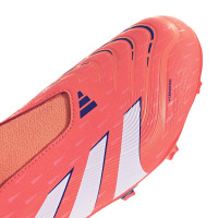 adidas Predator League Laceless Grass/Artificial Grass Football Boots (MG) Kids Orange White Blue