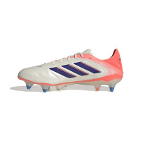adidas Copa Pure III Elite IJzeren-Nop Voetbalschoenen (SG) Gebroken Wit Blauw Roze