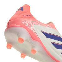 adidas Copa Pure III Pro Gras Voetbalschoenen (FG) Gebroken Wit Blauw Roze
