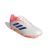 adidas Copa Pure III Club Gras / Kunstgras Voetbalschoenen (MG) Gebroken Wit Blauw Roze