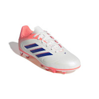 adidas Copa Pure III Club Grass/Artificial Grass Football Boots (MG) Kids Off White Blue Pink