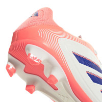 adidas Copa Pure III Club Grass/Artificial Grass Football Boots (MG) Kids Off White Blue Pink
