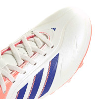 adidas Copa Pure III Club Grass/Artificial Grass Football Boots (MG) Kids Off White Blue Pink