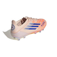 adidas F50 Sparkfusion Elite Low Gras / Kunstgras Voetbalschoenen (MG) Dames Oranje Blauw
