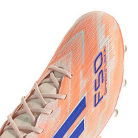adidas F50 Sparkfusion Elite Low Gras / Kunstgras Voetbalschoenen (MG) Dames Oranje Blauw