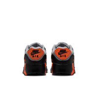Nike Air Max 90 Leather Sneakers Kids Grey Black Orange