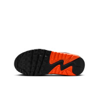 Nike Air Max 90 Leather Sneakers Kids Grey Black Orange