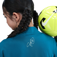 Nike Kylian Mbappé Academy Trainingspak Full-Zip Kids Blauwgroen Lichtblauw